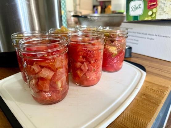 Bruschetta in jars
